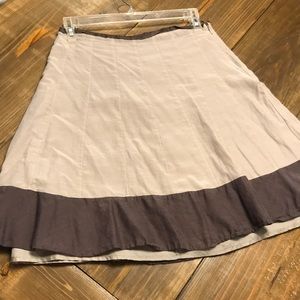 Banana Republic grey silk skirt